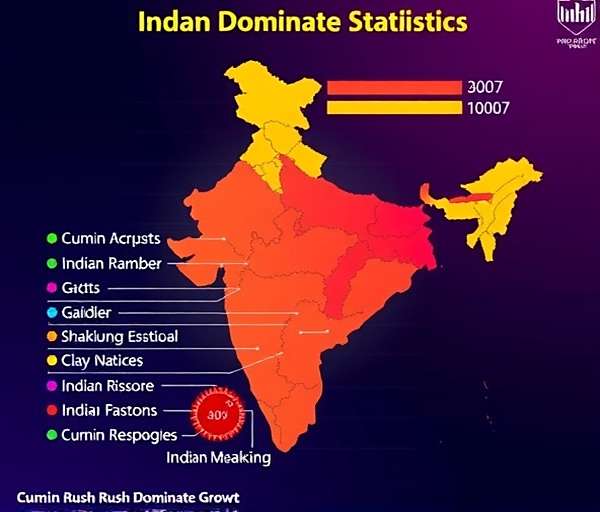 Cumin Rush Dominate Regional Download Statistics Cumin Rush Dominate download statistics showing growth graph across different Indian states